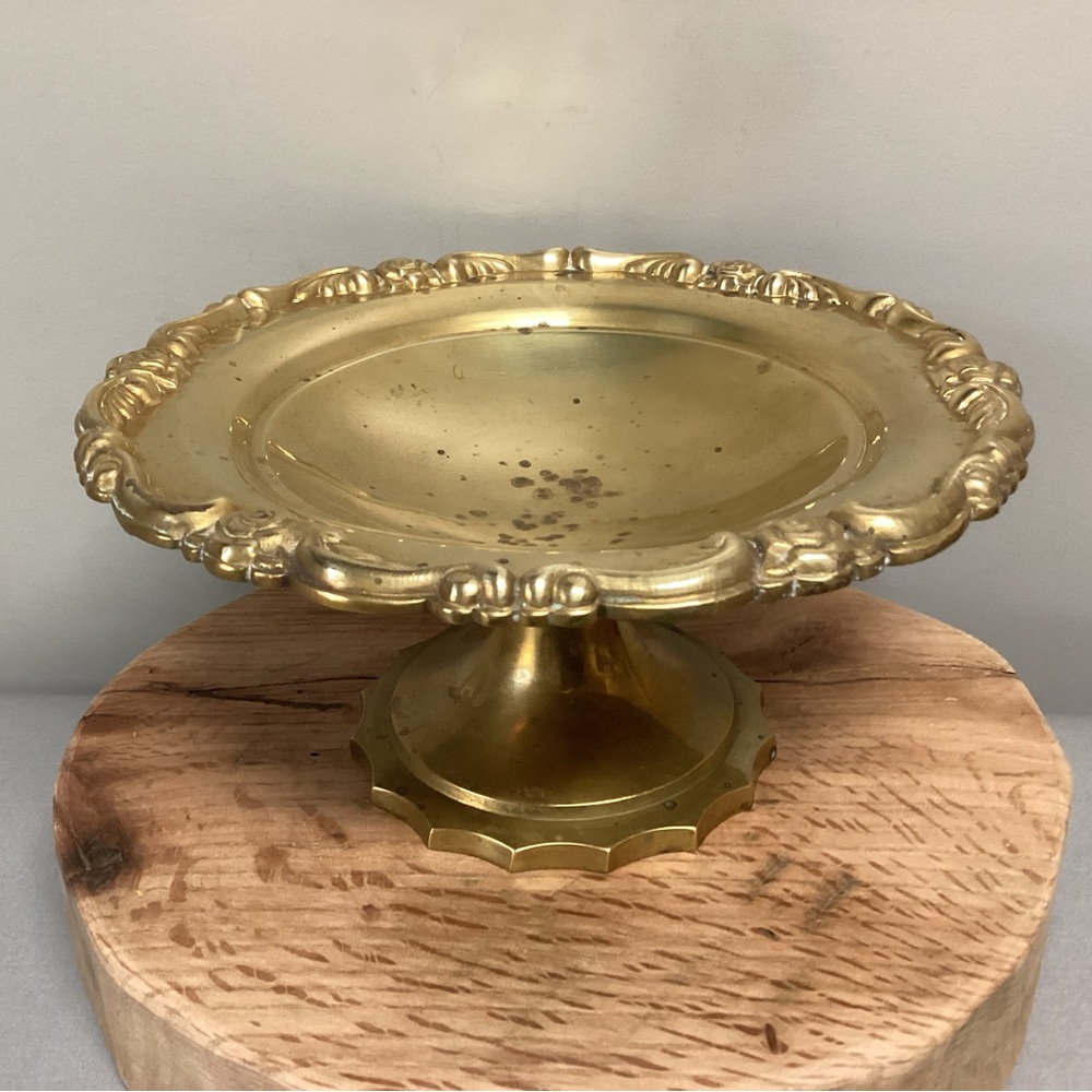 🟡 Vintage & Solid Brass Crafted Candy Dish - Heavy Table Top Center Piece Decor